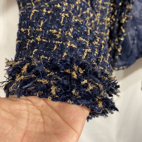 NEW open front with clasp tweed jacket - Picture 7 of 16